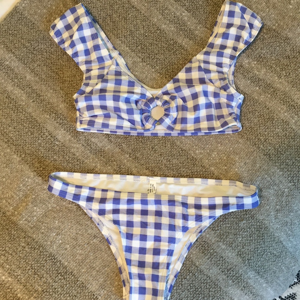 Aerie gingham print bikini